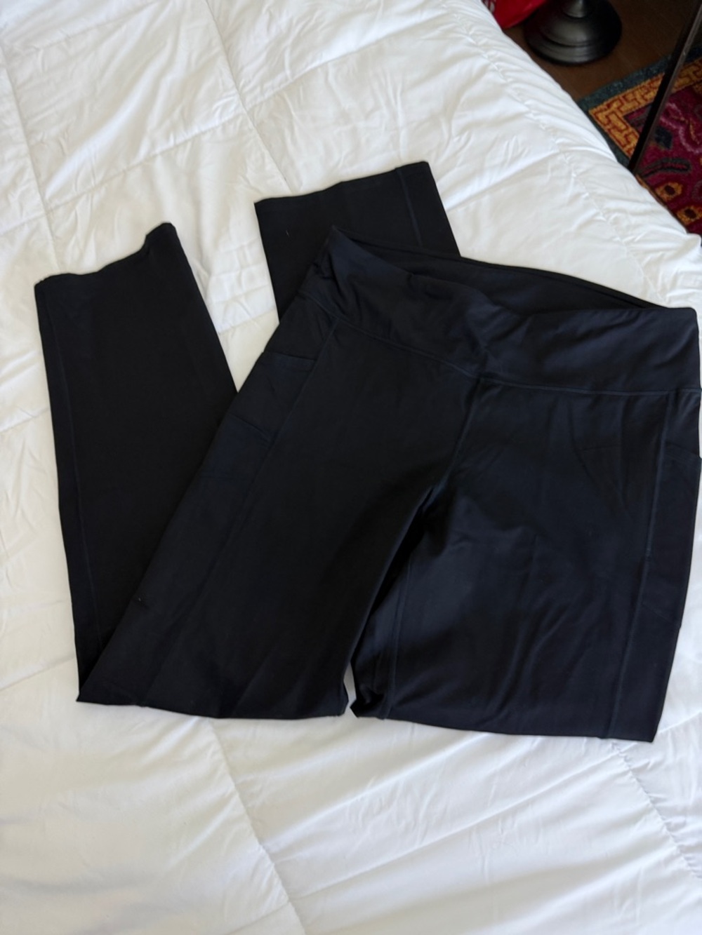 J. Jill Black Wide-Leg Leggings